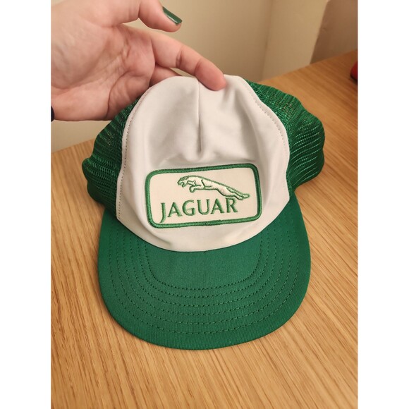 Jaguar Green & White Adjustable Hat Cap - Picture 1 of 7
